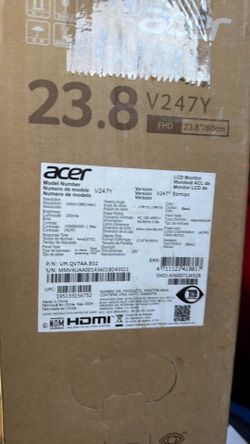 Acer 24” V247Y computer monitor