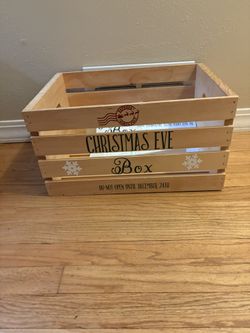 Large Wooden Christmas Eve Box