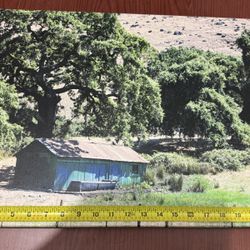 Old Building In A Field Canvas Print