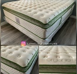 King organic Elite superior hybrid cool gel memory Foamm pillow top 14inch Matres!