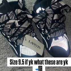 Lanvin Curb Sneaker Black Grey size 42