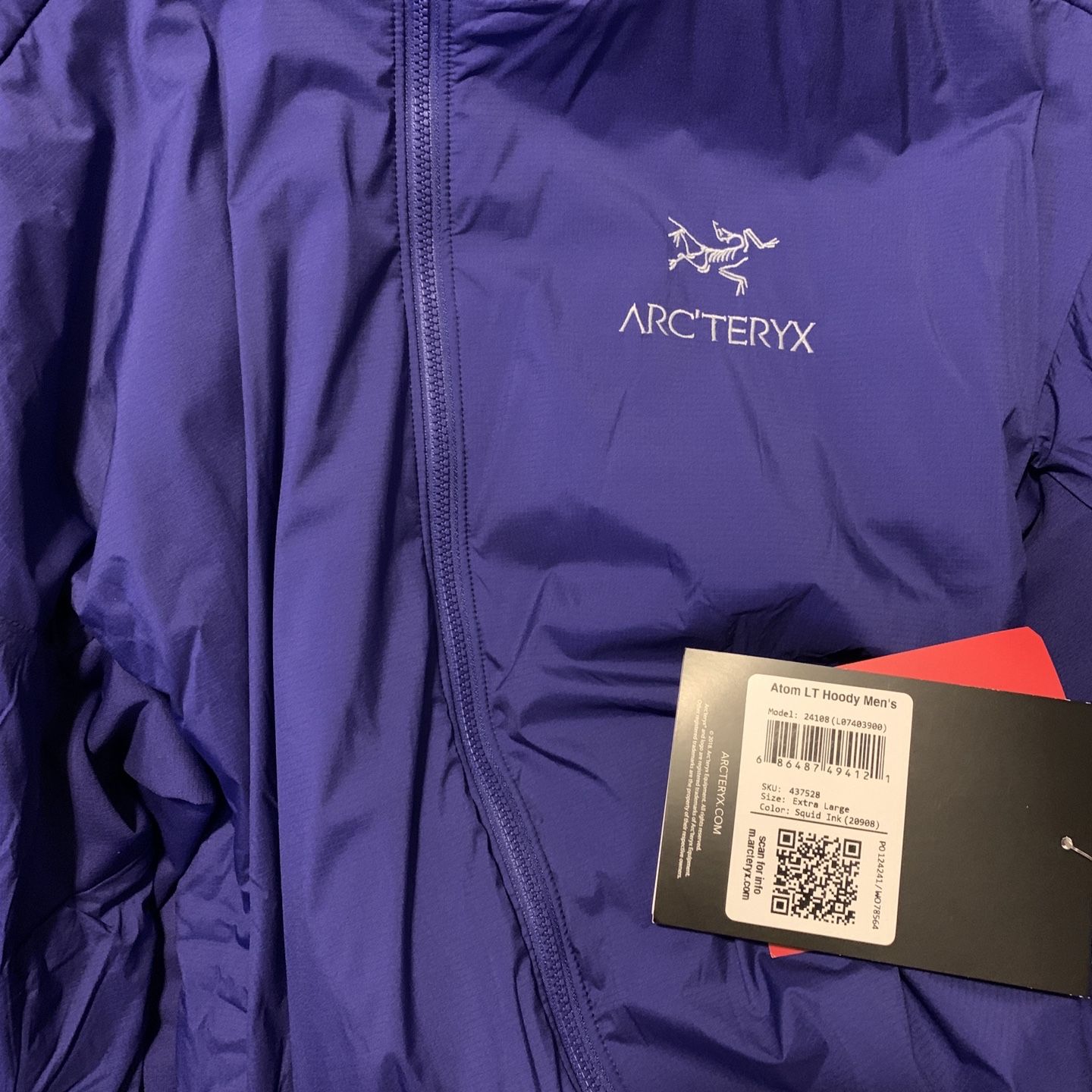 arcteryx atom lt hoody squid ink