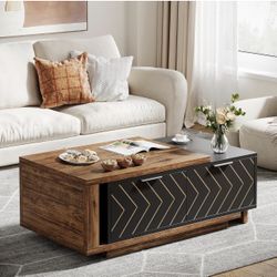 Extendable Coffee Table, 42"-65" Length 