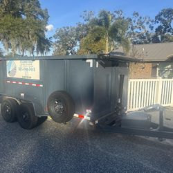 Diesel F350 Flatbed And Dump Trailer Package Ready To Work
