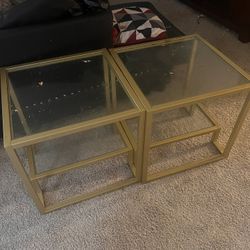 Gold End Tables 