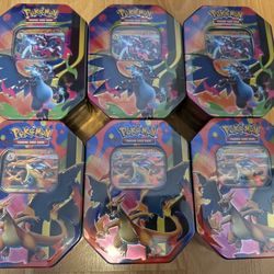 Pokemon Mega Charizard X Y Tins