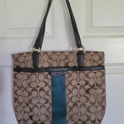 Used Coa H Tote Bag Purse