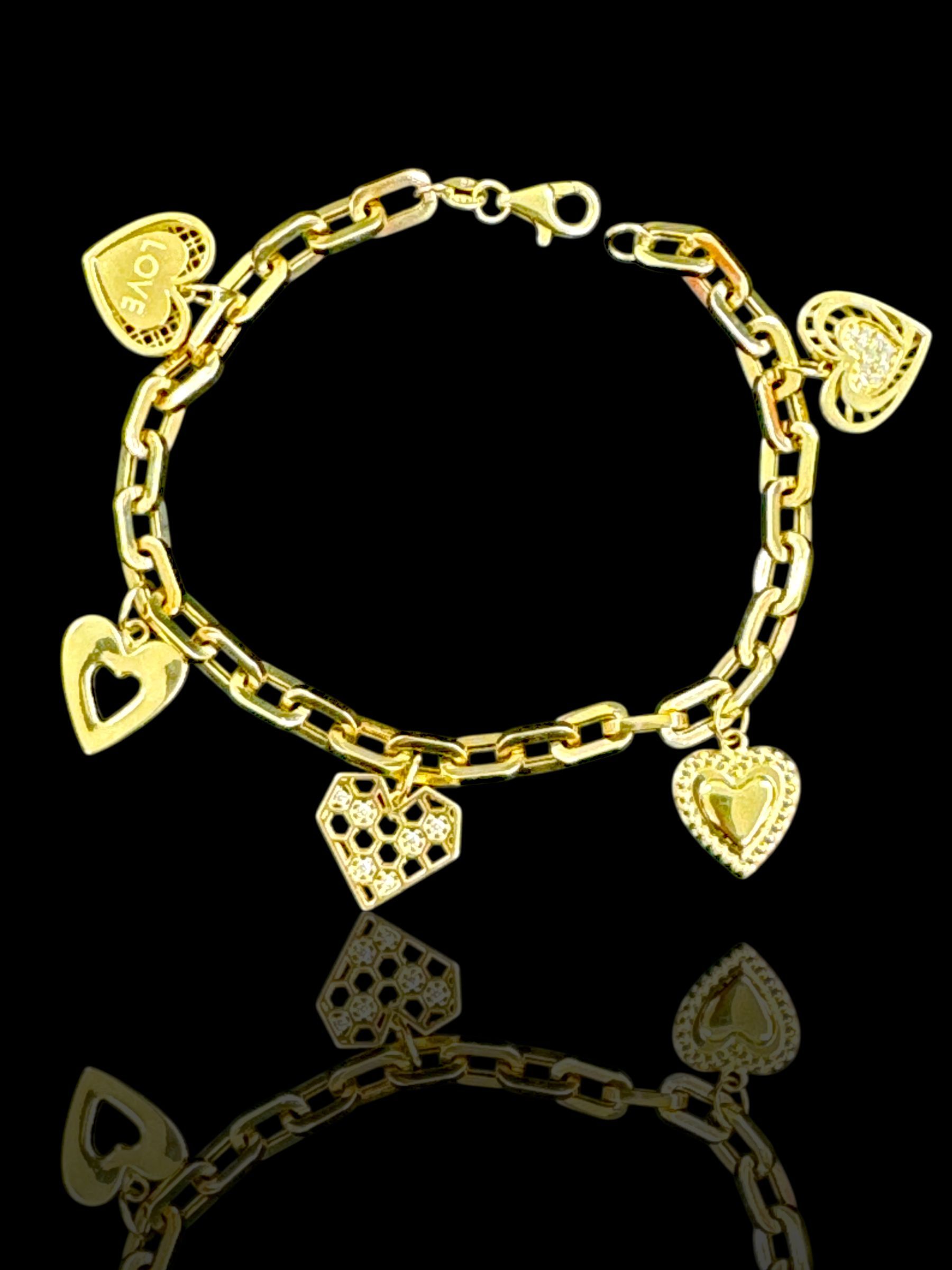 ESCLAVA CHARMS ORO 14K