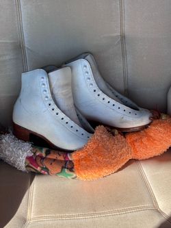 Vintage Riedell 975C Ice Skates Size 4.5 MK Professional Feeestyle Blades