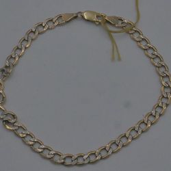 10KT YELLOW GOLD BRACELET 8.5 INCHES 4.2 GRAMS I-11337