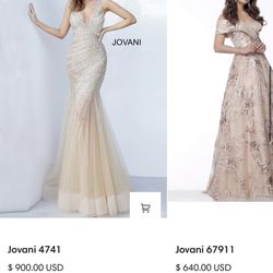Jovani 4741 Gold Dress