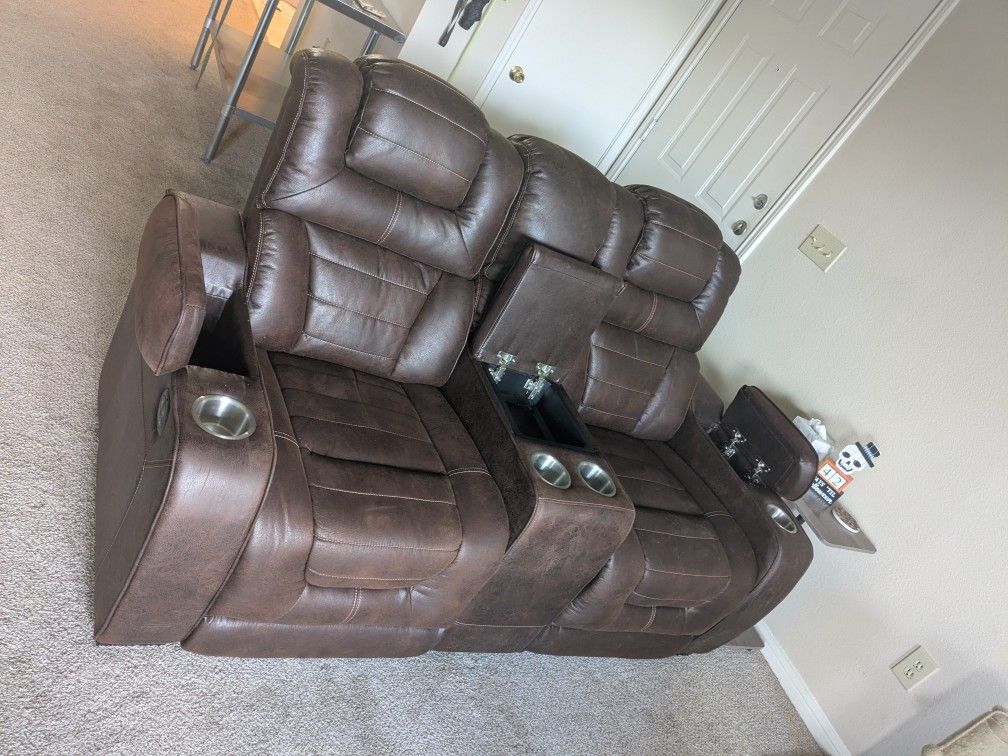 Two Seat Electric Theater Style Recliner