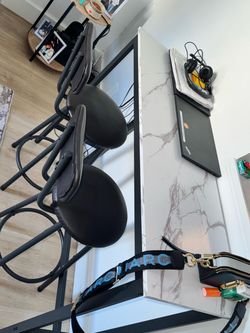 Bar table with two chairs