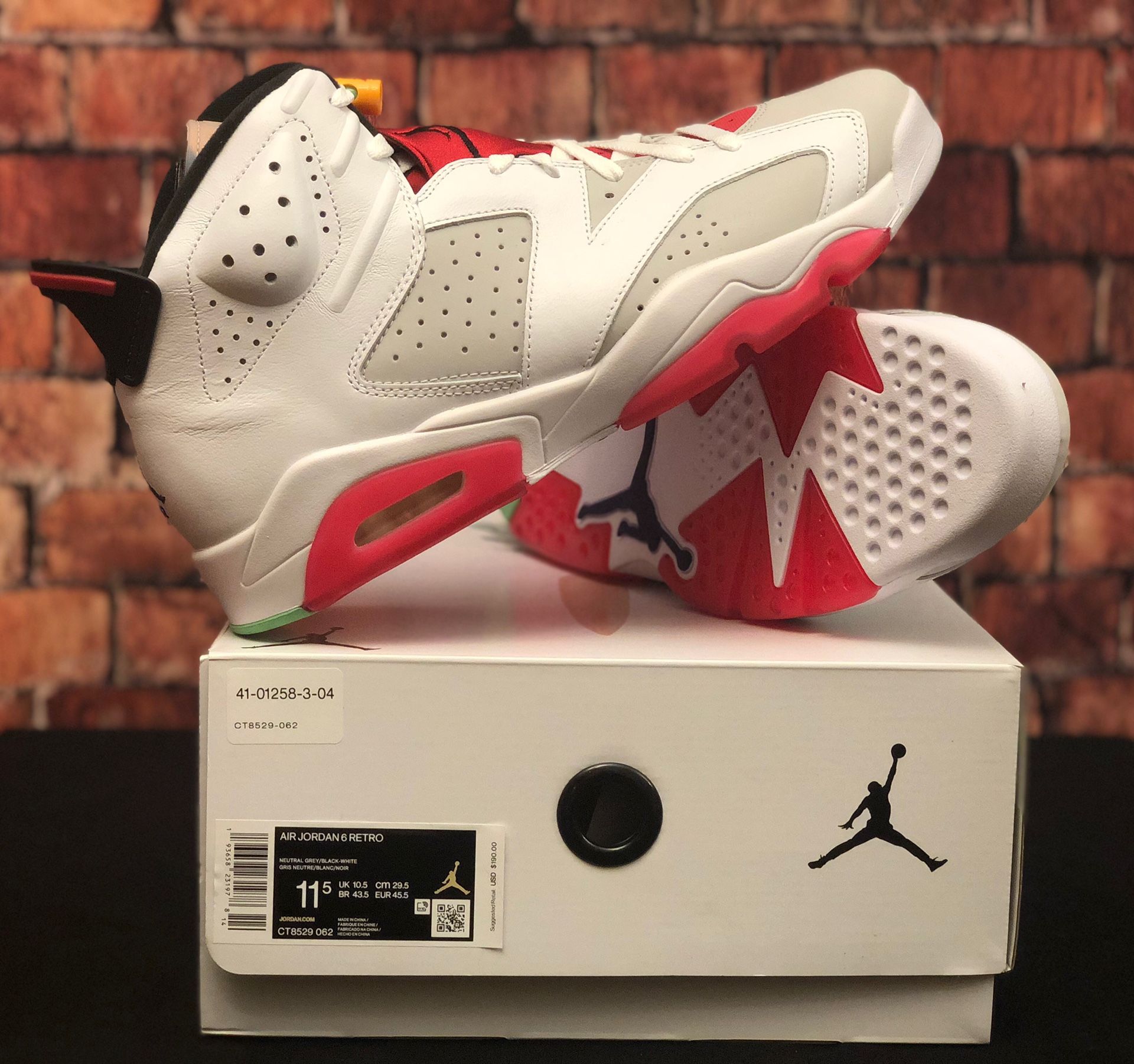 Jordan 6 Hare Size 11.5