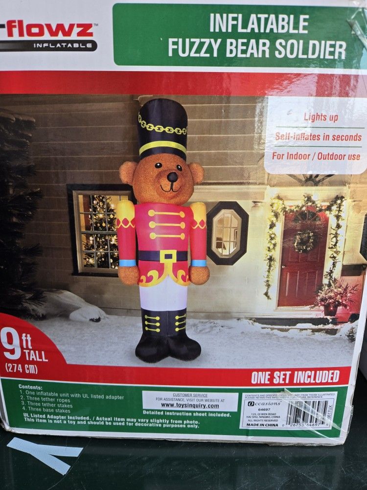 Christmas Bear Blow Up