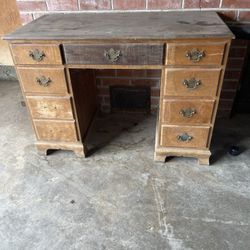 Vintage Wooden Desk 