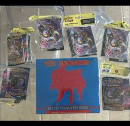 Pokémon sealed evolving skies packs and sealed Sword and Shield ETB
