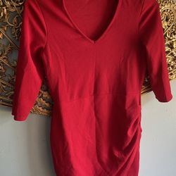 Ladies Short Red Dress-size Medium/Large