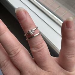 Engagement Ring And Wedding Band 