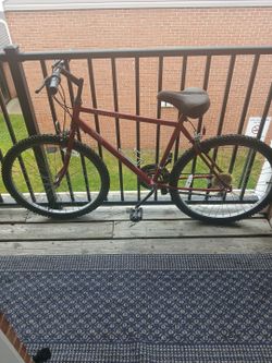 A 26 inch mountain bike