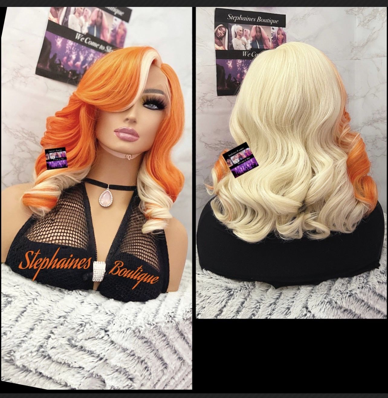 Human Hair Blended Lace Front Wig