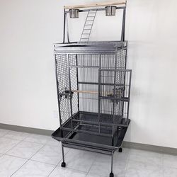 (NEW) $155 Large 68-inch Tall Bird Cage with Rolling Stand for Parrots Parakeets Cockatiel Lovebird 