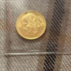 22k Gold Mexican Coin 