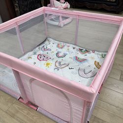 Pink Baby Playpen