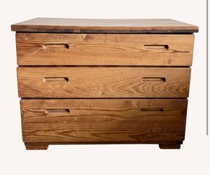 Oversized Large 3-drawer solid wood dresser.