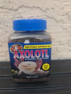 Axolotl food just opened 5