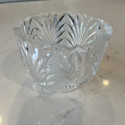 Vintage Hand cut Lead Crystal Dish