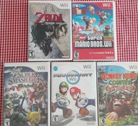 Wii Games $25 Zelda And $30 Marios
