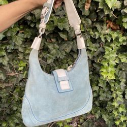 Suede coach Purse