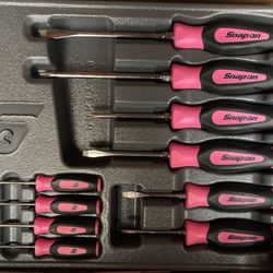 Pink snap on tools 