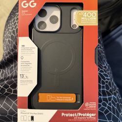 Brand New ZAGG Sedona Snap with  Kickstand for Apple IPhone 17 Pro Max (Black & Orange).
