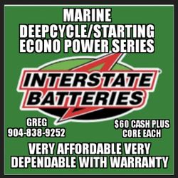 Interstate Deepcycle/starting battery