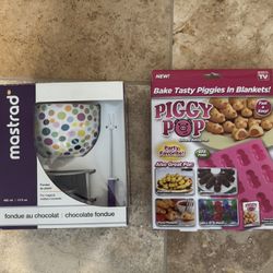 New Piggy silicone mold or new chocolate fondue maker