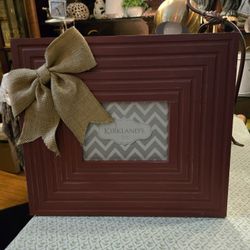 New, Kirkland's Wood Distressed Picture Frame 