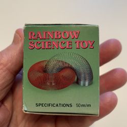 RARE RAINBOW SCIENCE TOY-Slinky Made In TAIWAN- Excellent Condition 