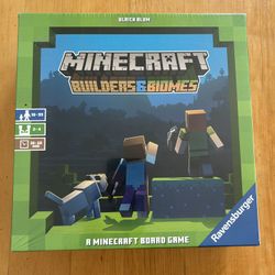 Minecraft Builders & Biomes Board Game NEW Sealed Ravensburger Strategy Game 2–4 Players