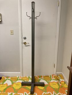 Vintage globe Wernick Metal Coat Hat Rack