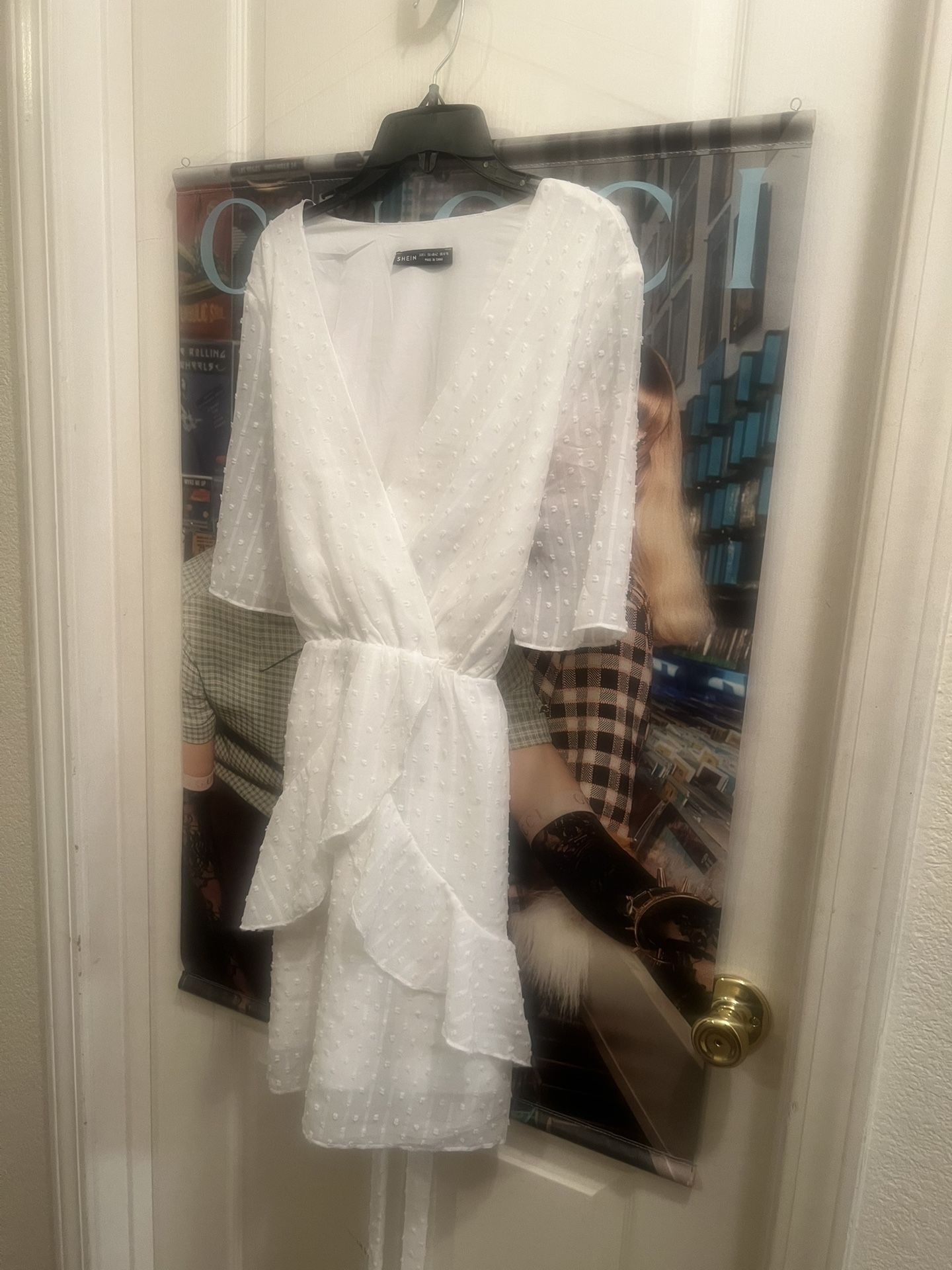 Shein White Dress Size Large
