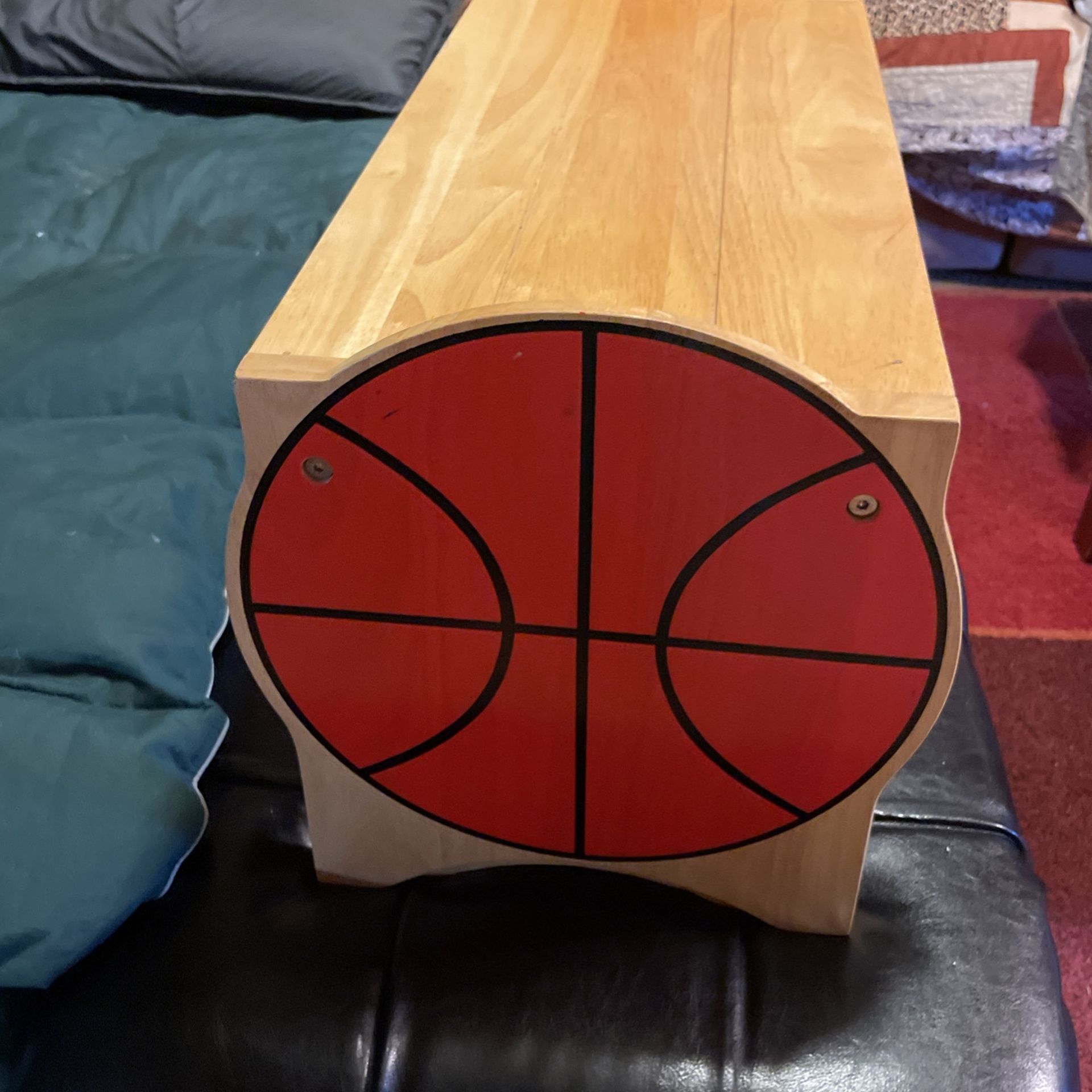 2 Wooden Basketball Stools / Solid Wood