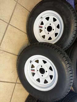 Llanteras  Para Trailita Con Rin 4 Hoyos ST175/80r13 nuevos 