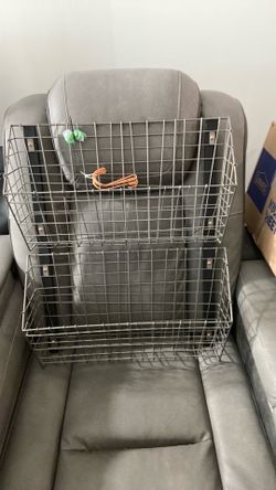 Shoe rack, metal, with copper hooks and mounting screws
