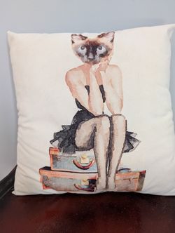 Cat Throw Pillow