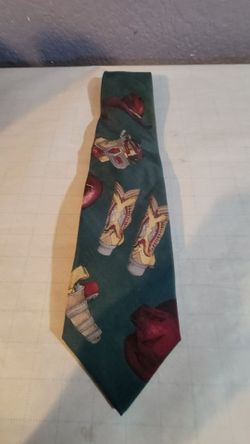 Briar Novelty Necktie Western Themed And 57 Corvette Graphic Italian 100% Silk