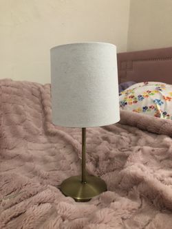 Mini lamp with floral print