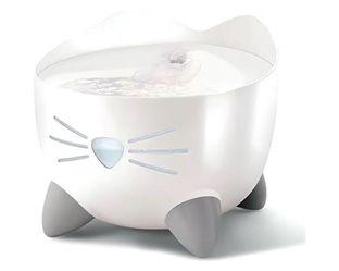 PIXIV White Cat Fountain with LED