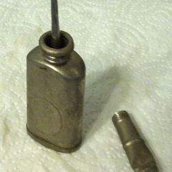 Cool Antique Vintage Sewing Oil Miniature Bottle USA. 